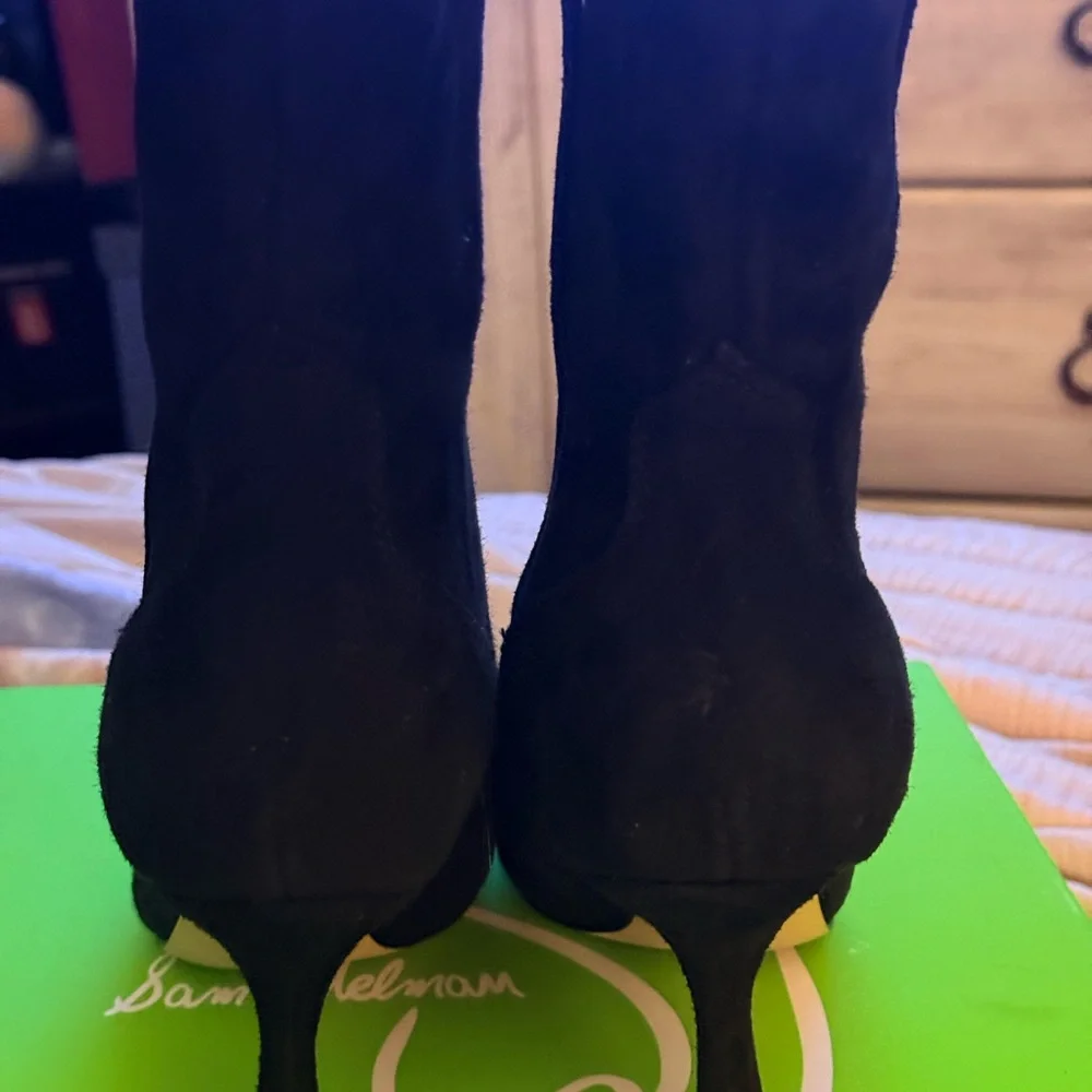 Sam Edelman Black Heeled Boots - Picture 10 of 15